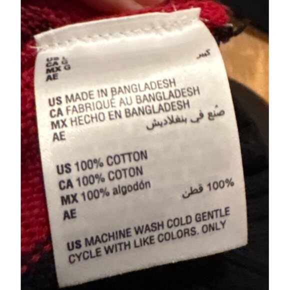 Karen Scott Womens Red & Black Turtleneck Long Sleeve Sweater L 100% Cotton - Picture 5 of 6